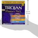 2 x Trojan Pleasure Pack Lubricated Condoms Variety Pack (80 Condoms)