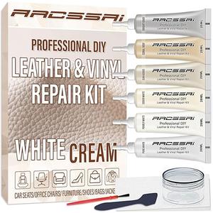 Professional DIY Leather & Vinyl Repair Kit - White/Cream