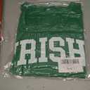 Women's St. Patrick's Day Sweatshirts Long Sleeve Crop Cute Shamrock Clover V Neck Shirts Graphic Top(Green, XL)