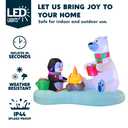 Joiedomi 6 FT Long Christmas Inflatable North Pole with Build-in LEDs, Blow Up Inflatable Polar Bears & Penguin for Xmas Party Indoor, Outdoor, Yard, Garden, Lawn Décor, Holiday Season Decorations