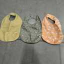KeaBabies 3-Pack Waterproof Baby Bibs for Eating - Lightweight Toddler Feeding Bibs with Large Food Catcher, Mess Proof, Food-Grade Baby Eating Essentials, Easy to Put On & Clean (Mesozoic)