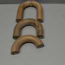 Wooden Arch Decor Set of 3 - Shelf Decor Aesthetic for Coffee Tables, Bookshelves, & Entryways - Acacia Wood Japandi Home Decor Accents - Modern Decorative Objects (Natural)