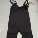 SHAPERX Shapewear for Women Tummy Control Open Bust Thigh Slimmer Body Shaper, Large, Black