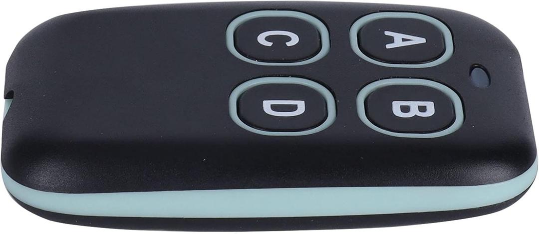 ASHATA 433MHz 4-Key Learning Remote Control, Portable Universal Remote Control Fob for Car Garage Door, Home Automation with Fixed Frequency, ASHATAt64fz1ohae
