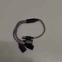 USB Y Splitter 1 in 3 Out (1Ft/30cm), USB Male to 3 Female Cable for PC/Laptop/MacBook/Keyboard/PS4/PS5/Flash Drive/LED (Black)