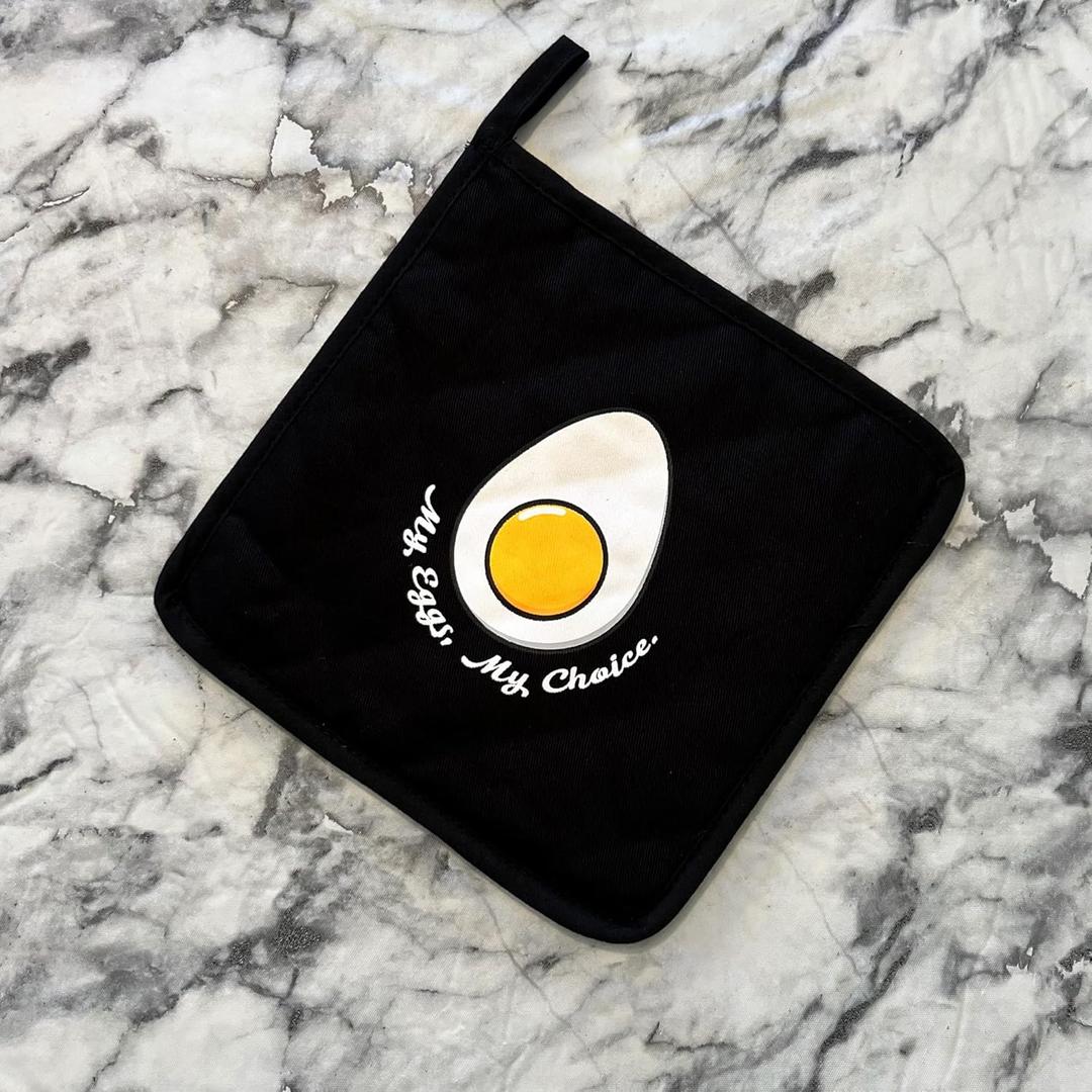 2 x My Eggs My Choice Potholder
