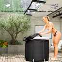 Ice Tub Cover, Ice Bath Tub Cover and Outdoor Cold Baths, Keeping the Ice Bath Tub Clean for Cover Only, 32" L x 32" W x 12" H