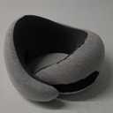 Ostrichpillow Go Neck Pillow, Travel Pillows for Airplanes, Premium Memory Foam Travel Pillow, 360 Ergonomic Design, Asymmetrical Sides, Travel Bag Included, Washable Modal Cover (Onesize, Midnight Gray)
