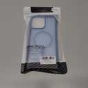 for iPhone 15 pro max Phone Case, Compatible with Magnetic, Military Grade Drop Protection Translucent Matte Shockproof Anti-Scratch Case for iPhone 15 pro max (Azure Blue)