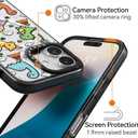 Magnetic for iPhone 16 Magsafe Case Cute - Durable Shockproof 6.6 ft Drop Impact Phone Case - Black Funny Baby Dinosaur Design for iPhone 16 6.1"