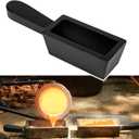 25 oz Loaf Ingot Cast Iron Ingot Mold for Melting Casting Refining Gold Silver Aluminum Copper Brass