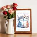 6 x Cat Valentines Day CardsCute Valentines Day Gifts for Her Him, Cat Valentines Day Card Gifts for Wife Husband Boyfriend Girlfriend (Greeting Card-118)