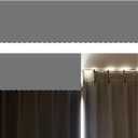 VOVCIG Top of Curtain Light Blocker, 63 x 16.5 inch Portable Light Blocking Curtains Toppers for Window, Easy to Cut and Install, with No Trace When Removed