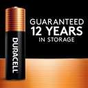 Duracell MN1500BKD Alkaline Battery with Duralock, Size Aa, Shape, (Pack of 144)