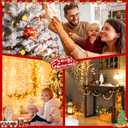Enhon 4 Pack Twinkling Christmas Lights, 101.6 FT 96 of 400 Random Twinkle Bulbs, Christmas String Lights Connect up to 5 Set, Waterproof Outdoor Indoor Decorations (White)