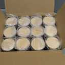 Thick Candle Jars for Making Candles 12 Pcs, 7 OZ Empty Jars with Wood Lids for Candle Making, Sample Container, Frosted Green