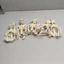 Feir 16" Skeletons Halloween Decorations  5PCS Posable Full Body Skeletons with Movable Joints, Realistic Props for Outdoor Yard, Haunted House, Party & Indoor Halloween Decor