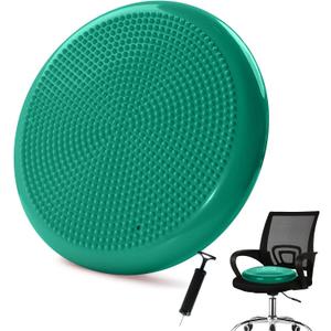Wobble CushionWiggle SeatBalance Disc Extra Thick 34cm/13.4infor Balance Stability Training, Improve Sitting (Dark Green) Wobble CushionWiggle SeatBalance Disc Extra Thick 34cm/13.4infor Balance Stability Training, Improve Sitting (Dark Green)