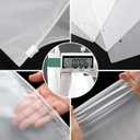 ENPOINT Plastic Bags for Clothes, 100pcs 14x20 Picture Frame 3 Mil Thick Poly Mailing Bags, Large Ziplock Storage With Zipper, Clear for Small Business, Pillow Case