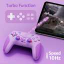 Kamylorus Controller Wireless for PS-5 PC, Hall Effect Controller with Paddles, Dual Vibration, Marco/Turbo Function, 3.5Mm Audio Jack, 6-Axis Motion Control,1000Mah Battery,Speaker