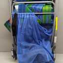 Rio Beach Wonder Wheeler Deluxe Utility, Lawn, and Beach Foldable Cart, Blue Print