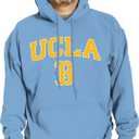 Campus Colors Long Sleeves NCAA Adult Arch & Logo Gameday Unisex Hooded Sweatshirt (Large, Light Blue)