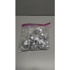 Flasoo 26 Pcs Disco Ball, 5 Sizes Disco Ball Ornaments Mini Mirror Silver Disco Balls Cake Topper Disco Themed Party Christmas Tree Ornaments Supplies (3.2inch, 2.4 Inch, 2 Inch, 1.6 Inch, 1.2 Inch)