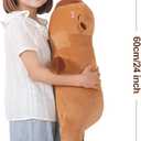 FFxiong 24 Inch Capybara Stuffed Animal Large Soft Body Plush Toy Pillow Cute Plushies Kapibara Big Doll Gift for Kids Boys Girls Birthday Valentines Christmas