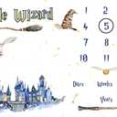 Baby Milestone Blanket | Photography Wizard Keepsake Blanket for Boys and Girls. Polyster 100% Size 60 x 40 inches