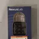 NexusLab Digital Padlock for Gym Locker & Outdoor Gate - IP67 Waterproof Electronic Combination Lock, Push Button Keypad, No App Needed. 6-Digit Smart Keyless Entry for School, Shed, Fence