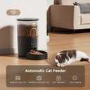 IMIPAW Automatic Cat Feeder 5G WiFi and Water Dispenser, Timed Dry Food Dispenser APP Remote Control, Programmable Portions, with Desiccant, Cat Fountains for Drinking with Filter, Small Pets (Combo)
