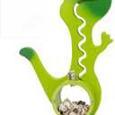 Wooden Dinosaur Piggy Bank for Boys Kids Girls Big Clear Animal Belly Coin Bank Toddler Real Money ToyDino-Green
