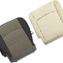 ANTUKO Left Driver Side Gray Bottom Cloth Seat Cover Yellow Foam Cushion Replacement for 1500 2500 3500 4500 5500 SLT 2009-2012