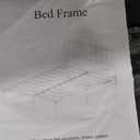 OLEVS Full Bed Frame with Headboard Metal Platform Bed Full Size with USB Charging Station and LED Lights, No Box Spring Needed