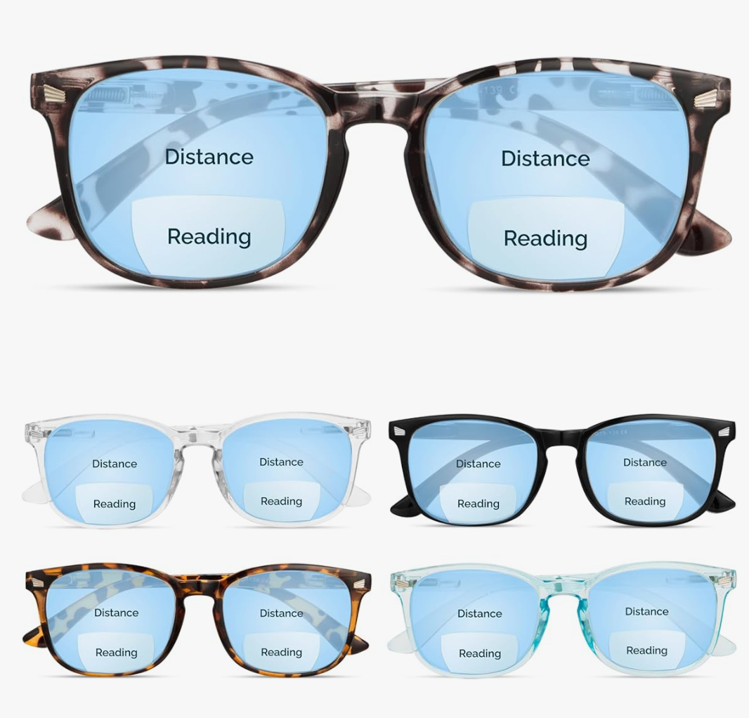 5-pack CCVOO Reading Glasses for Women/Men, Eyeglasses, Blue Light Readers for Women/Men, Computer Eye Glasses, Cheaters, +0.75