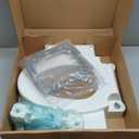 Bemis Rise 4.5" Raised Toilet Seat with Support Handles, Hinges Never Loosen, Fits Round and Elongated