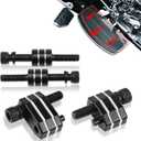 AUFER Driver Floorboard Outward Extension Driver Floorboard 1" Spacer Extenders Kit Compatible With For 2009-2024 Touring Electra Glides Road Glides Road Kings Street Glide 2009-2013 FL Trikes