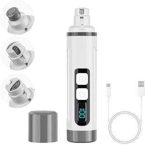 Chwwen Dog Nail Grinder Quiet-2024 Release Ultra-Quiet Dog & Cat Nail Grinder with LED Light & Battery Display - Painless Nail Trimmer for Small to Large Pets, Thick Nails, and Sensitive Paws