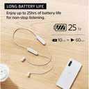 Sony WI-C100 Wireless in-Ear Bluetooth Headphones with Built-in Microphone, Black