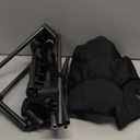 MOON LENCE Portable Camping Chair Backpacking Chair - The 4th Generation Ultralight Folding Chair - Compact, Lightweight Foldable Chairs for Hiking Mountaineering, Beach (Black-below 180 Lbs for Comfort Use)