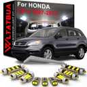 LED Interior Light Kit Package Replacement for HONDA CRV 2007 2008 2009 2010 2011 2012, Super Bright 6000K White Bulbs + Install Tool
