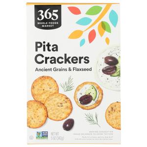 2 x 365 by WFM, Cracker Pita Ancient Grain, 5 Ounce (EXP 10/08/26)