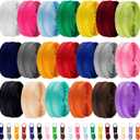 WILLBOND 60 Yards 20 Pcs Sewing Zippers Bulk #5 Nylon Coil Zippers 20 Color Assorted Zipper for Sewing with 200 Zipper Sliders for DIY Tailor Bags Purses Crafts Supplies(Various Color)