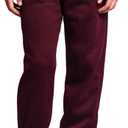 Men's Basic Fleece Jogger Sweatpants (5X-Large, Burgundy)