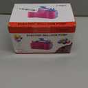 IDAODAN Electric Balloon Pump, Portable Electric Balloon Blower Machine Balloon Air Pump Dual Nozzle Rose Red 110V 600W Balloon Inflator for Party Decorations