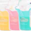Breastmilk Storage Bags(150 Count)，8oz Milk Storage Bags for Breastfeeding，BPA Free with Easy Pour Spout, Self Standing, for Refrigeration and Freezing