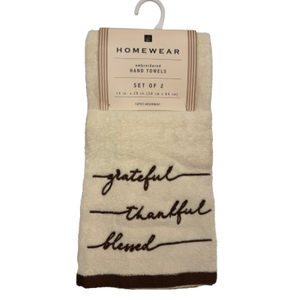 Homewear Hand Towels Set Of 2 15x25