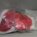 Morph Santa Claus Costume for Men Women Cost-effective Disposable Santas Claus Suit for Adults 5pc Set Christmas Bar Pub Crawl Suit Outfit Hat Belt Beard Jacket Pants Hat