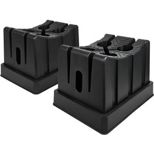 HOXWELL 11" Adjustable Car Lift Wheel Cradle for Vehicle Maintenance, Storage, Display, All-Around Wheel Cradles with Anti-Slip Texture for Garage, Car Show, Solid Support, Stackable Storage, 2 Pack