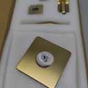 Brushed Gold Shower Faucet Set Bathroom Rainfall 8 Inch Shower Head System Single Handle Shower Trim Kit with Rough-in Valve (6.7 Inch shower arm)